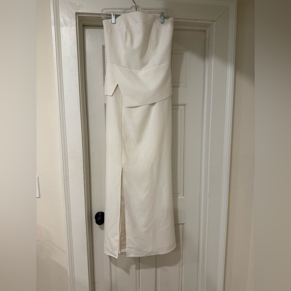 Laundry By Shelli Segal Ivory Strapless Dress